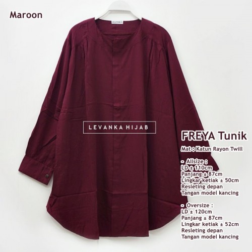 Freya-005 Atasan Tunik Katun Rayon Twill